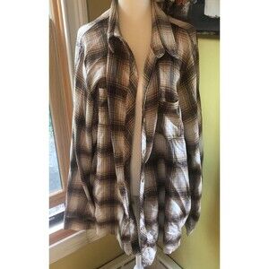 Pretty Little Thing Brown/Cream Flannel Sz 1X